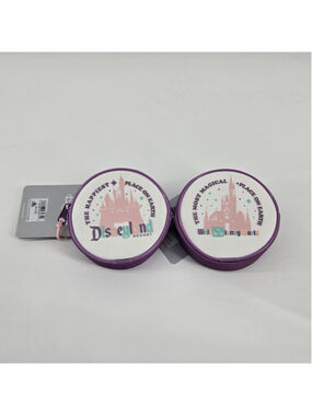 Disney Parks Castle Bag Charms Set 2 Coin Purse Disneyland Disney World NWT